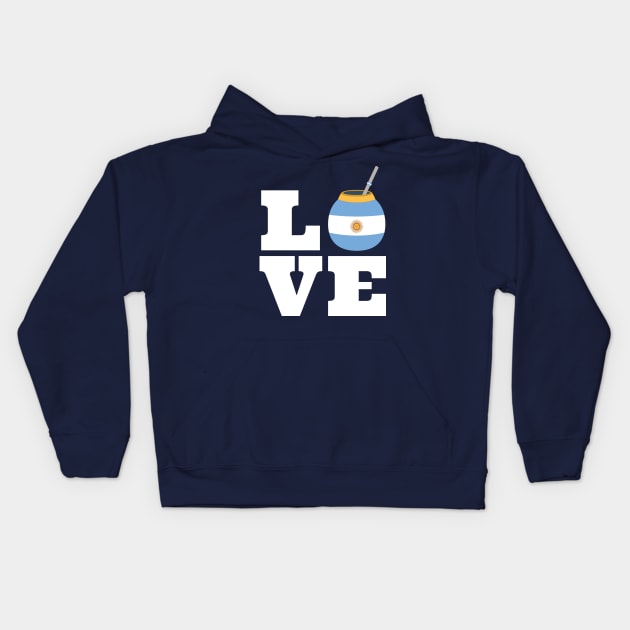 Love Yerba Mate Kids Hoodie by sqwear